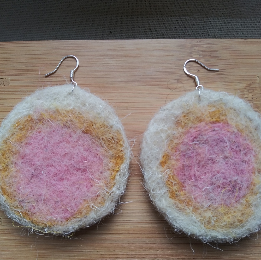 Pinky Swear - handmade statement earrings